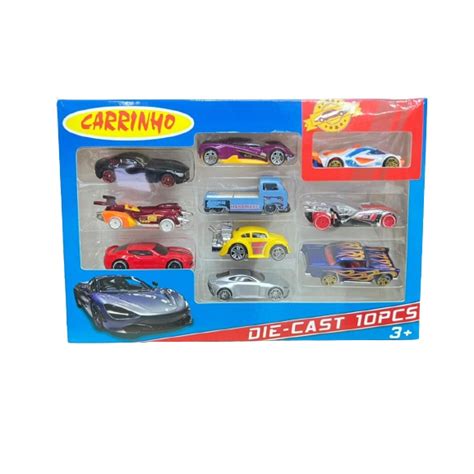 Carrinho De Ferro Estilo Hot Wheels Miniaturas Colecion Veis Hot Cars Kit Shopee Brasil