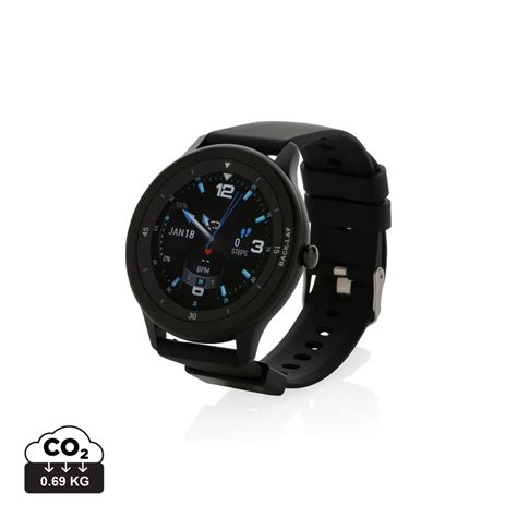 RCS recycled TPU Watch, black - Swiss Peak