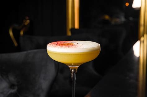 Premium Photo Porn Star Martini Cocktail With Passion Fruit And Vodka At The Bar Counter In