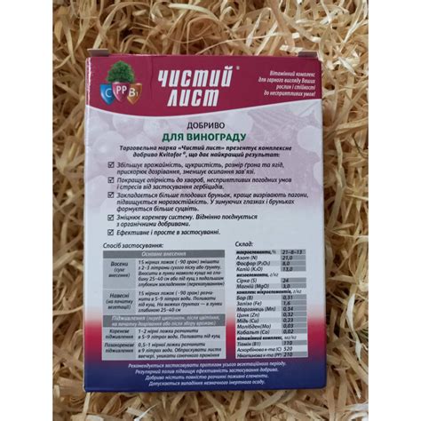 Чистый лист Удобрение для винограда купить почтой в Украине | «Фазенда»