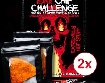 Hot Chip Challenge Box Carolina Reaper Chili Pack Tortilla Chip Extrem Scharf Kostenloser
