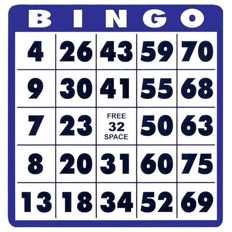 Low Vision Bingo Cards Set of 10 | Bingo cards printable, Bingo cards ...