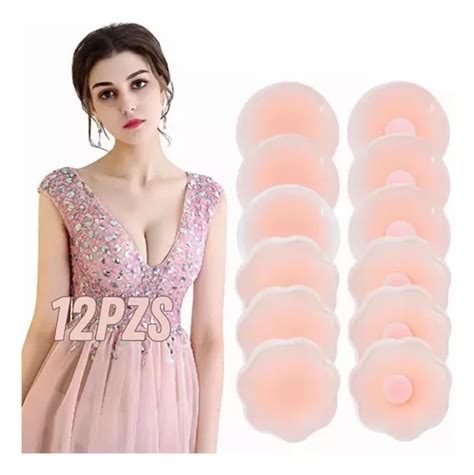 Par Pezoneras De Silicona Nude Para Escote Traje Ba O Full Mercadolibre