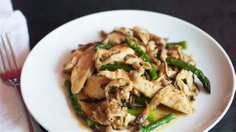 Chicken Asparagus And Wild Mushroom Stir Fry Recipe Bon Appétit