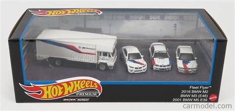 MATTEL HOT WHEELS GMH39 956L HCR52 Escala 1 64 BMW SET 4X BMW MOTORSPORT TRUCK M2 M3 M5