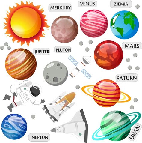 Naklejki Dla Dzieci Uk Ad S Oneczny Kosmos Planety Erli Pl