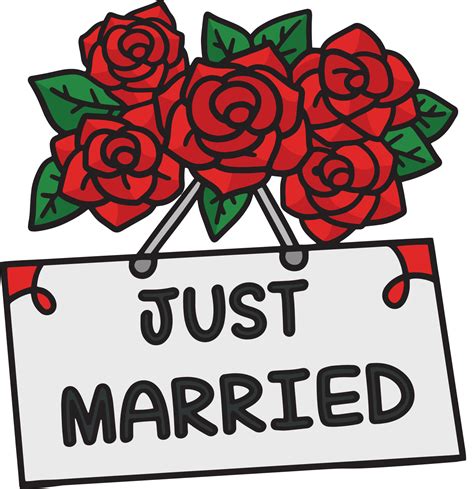 married clipart enhance  wedding stationery  visual delights