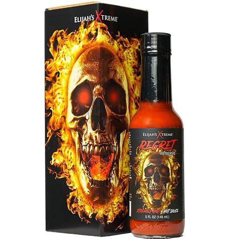 Elijah S Xtreme Regret Reserve Hot Sauce Carolina Reaper Trinidad