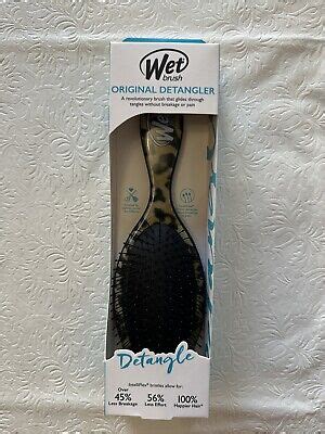 Wet Brush Original Detangler Hair Brush SAFARI LEOPARD PRINT EBay