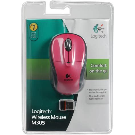 Logitech M305 Wireless Mouse - Pink Balance 910-001777 B&H Photo