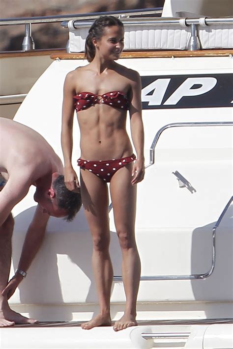 Alicia Vikander In Bikini On A Yacht Formentera 07 05 2017 CelebMafia
