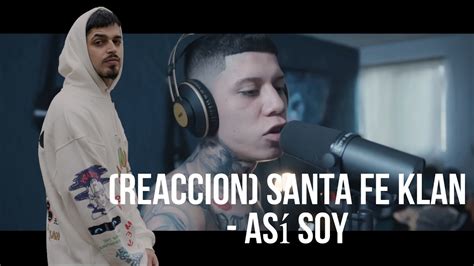 REACCION Santa Fe Klan Así Soy YouTube