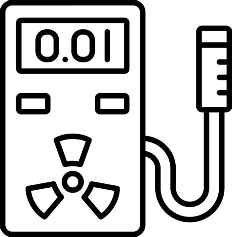 Geiger Counter Icon Style 21269144 Vector Art At Vecteezy