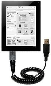 Amazon Gomadic Coiled Power Hot Sync USB Cable For The Plastic Logic Que ProReader With