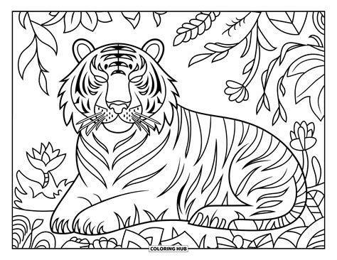 90 Disegni Di Tigri Da Colorare Per Bambini E Adulti Pdf Gratuiti Da