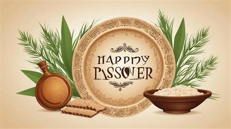 Premium Vector Happy Passover Greeting Vector Illustration