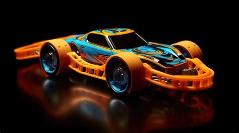 Hot Wheels Esta Imagem De Um Carro De Corrida Em Um Fundo Preto Voe Alto Jet X