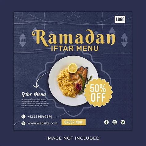 Premium Psd Ramadan Kareem Iftar Social Media Post