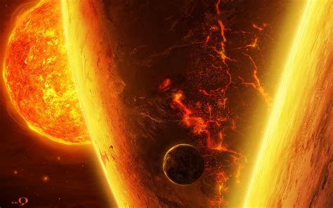 space, QAuZ, Artwork, Planet, Sun, Space Art Wallpapers HD / Desktop ...