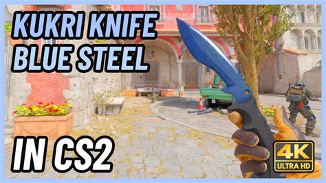 Cs2 Kukri Knife Blue Steel Cs2 Knife In Game Showcase [4k] Youtube