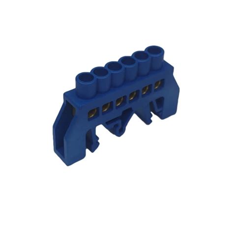 Шина нулевая/заземления 8х12, 6 контактов в универсальном изоляторе на ...