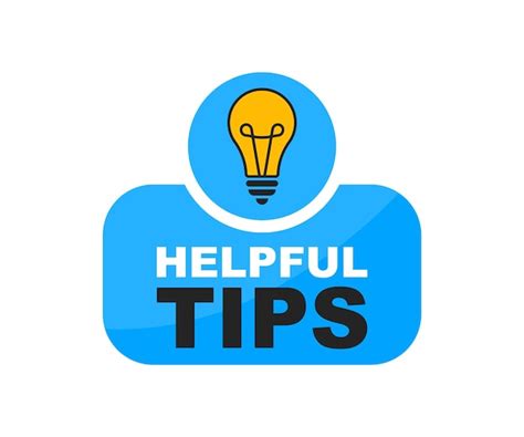 Premium Vector | Helpful tips logo with light bulb Helpful tips badge