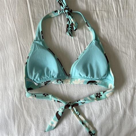 Hibiscus Halter Bikini Top Comes With Removable Depop