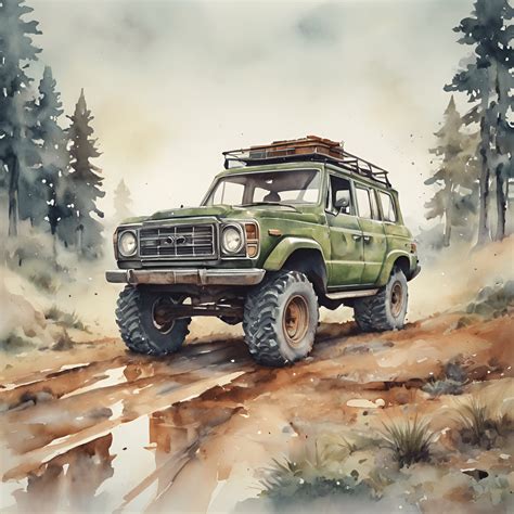 Vintage Off-Road Adventure Vehicle - Free Download - AI Scribbles