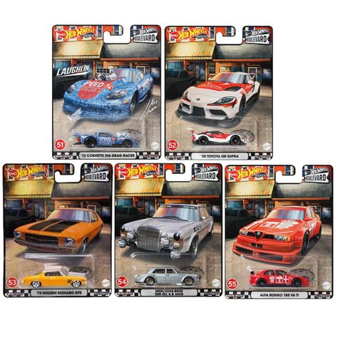 Hot Wheels Rodas Quentes Premium Boulevard Segurar Monaro Gts Toyota Gr Sura Corvette