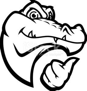 Gator Head B&W Stock Clipart | Royalty-Free | FreeImages