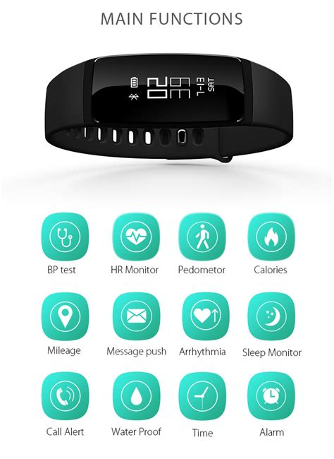 Health Bracelet – Monitor Blood Pressure & Heart Rate [OMGHM01B] – OMG ...