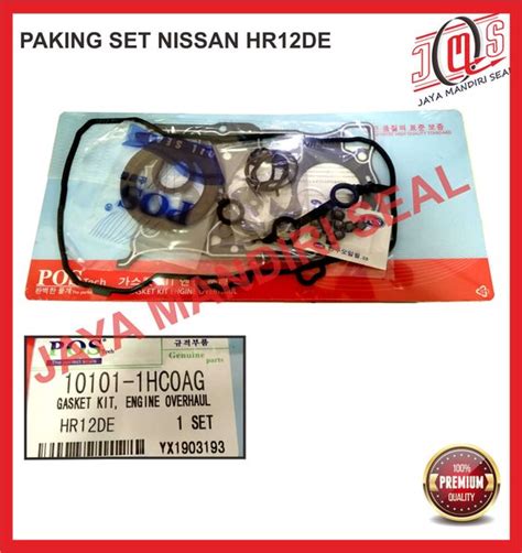 Jual Paking Gasket Full Set Nissan March Datsun Go Hr De Di Lapak Jaya