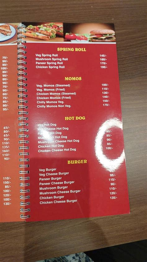 Menu At Hot N Chilli India