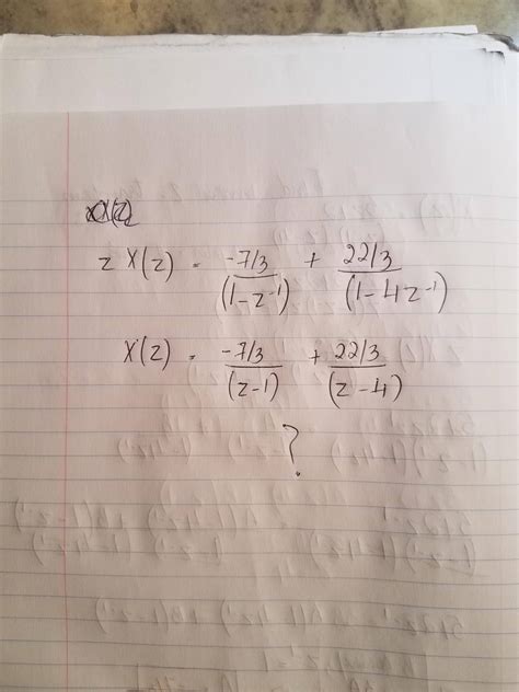 Inverse Z Transform Using Partial Fraction Electrical Engineering