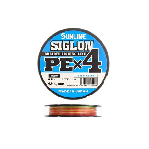 Sunline valas Siglon PEx4 150m #1 / 16LB MULTI COLOR - kkzukle.lt