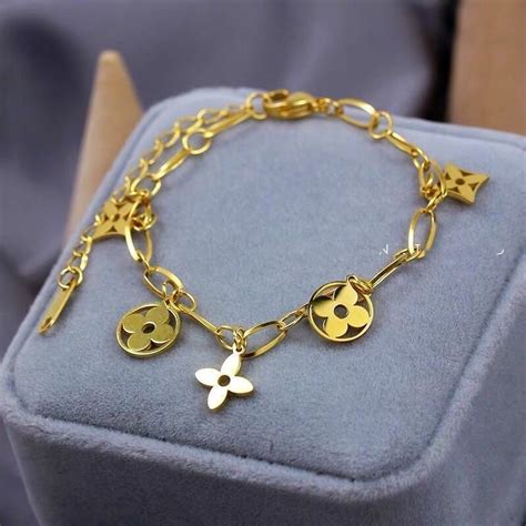 Jual Clafel Co Vanessa Gelang Tangan Titanium Wanita Gold Plated