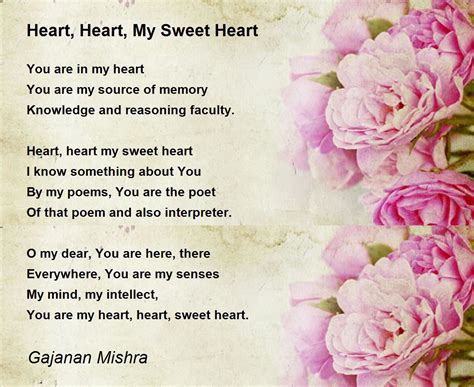 heart heart  sweet heart heart heart  sweet heart poem