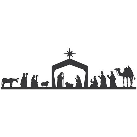 Nativity black and white black nativity scene clipart clipartfest 2 ...