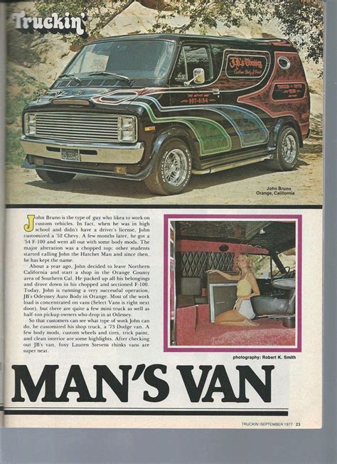 Truckin September 1977 73 Dodge Van Vintage Vans Custom Vans Old
