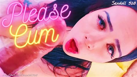 Beautiful Brunette Sucks My Dick And Takes Cum In Her Mouth Homemade Blowjob Sexdoll