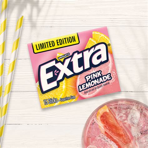 Extra Pink Lemonade Sugar Free Chewing Gum - 15 Sticks - Walmart.com