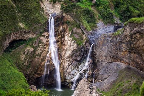 Waterfalls in Banos, Ecuador Stock Photo - Image of amazing, delightful ...