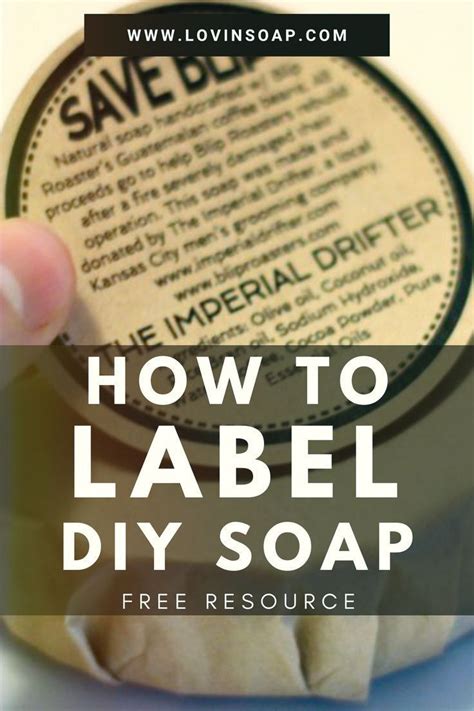 How To Label Diy Soap