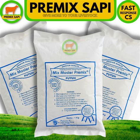 Jual MIX MASTER PREMIX PUYUH 1 Kg Suplemen Pakan Pemacu Produksi