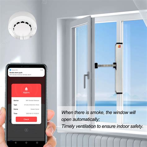 WiFi Smart Automatic Window Opener with Smoke Sensor, Alexa and App ...