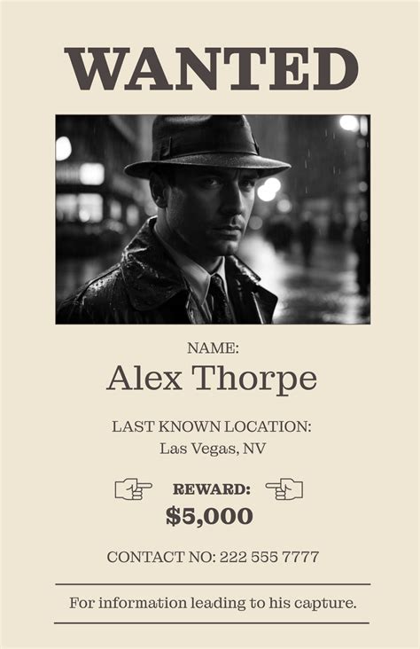 Free Dead Or Alive Wanted Poster Template To Edit Online