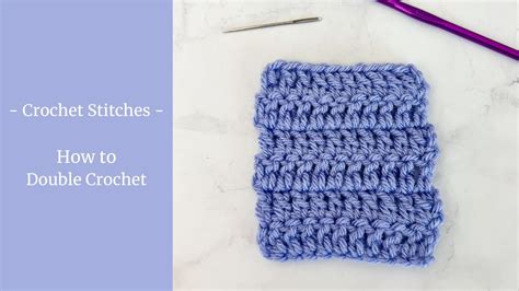 How To Double Crochet Crochet Stitch Tutorial Youtube
