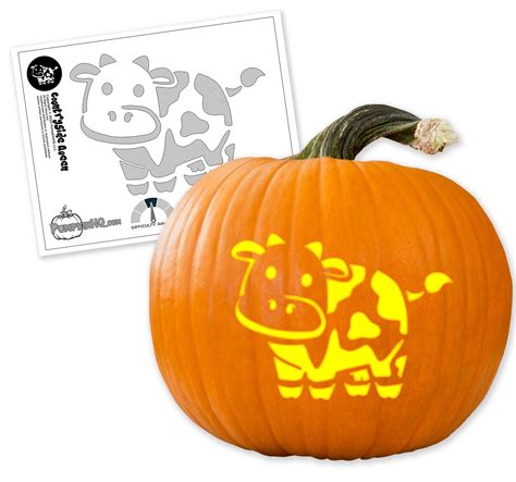 Cow Pumpkin Carving Stencil Pumpkin Hq