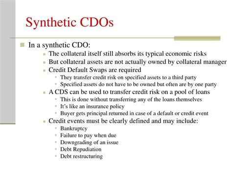 Ppt Collateralized Debt Obligations Powerpoint Presentation Free