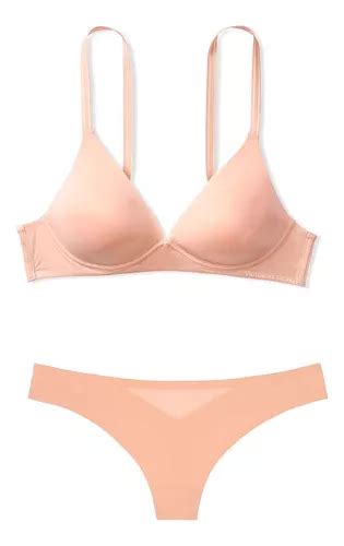 Conjunto Bra Y Tanga Victoria s Secret Nude Meses sin interés